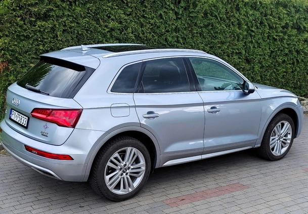 Audi Q5 cena 108500 przebieg: 142000, rok produkcji 2018 z Poznań małe 277